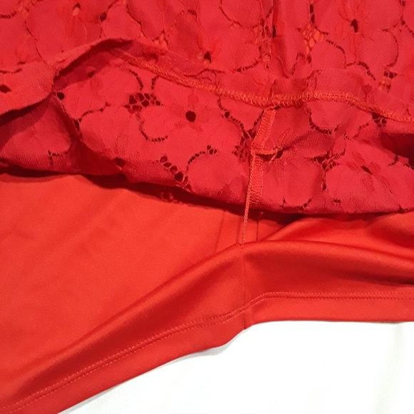 Dress Tommy Hilfiger Red Lined Sleeveless Size XL - Picture 3 of 7